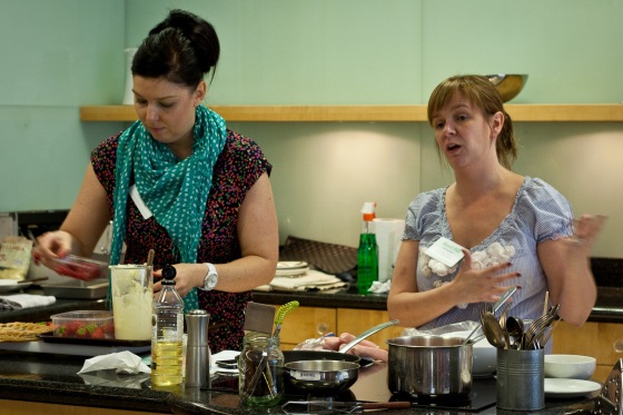 Jocasta Clarke and Sharon Hearne Smith  at Irish Food Bloggers workshop